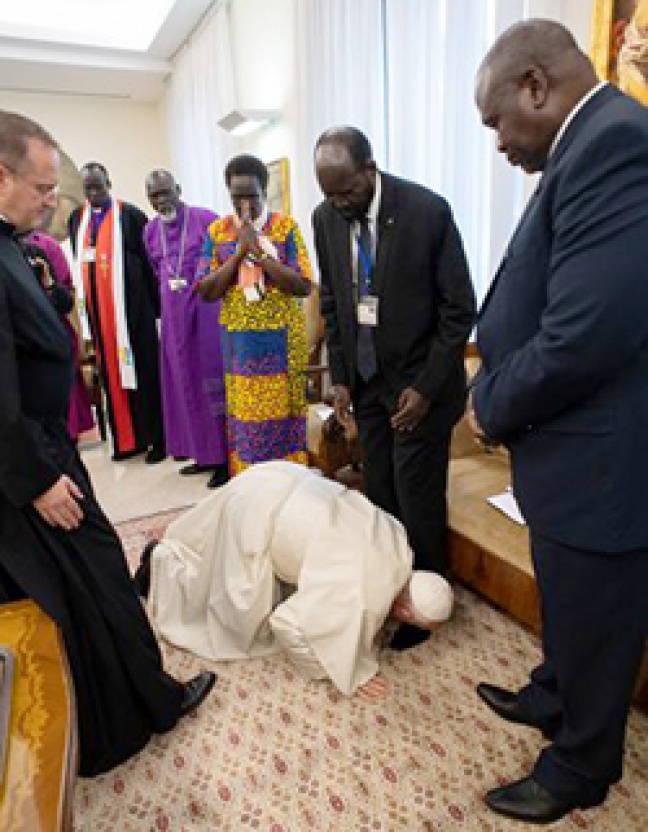 Le pape François au Soudan du Sud : Là où embrasser les pieds a été de nul effet